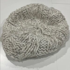 Knit Beanie Barrette Hat
